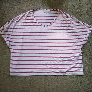 Red and white striped shirt